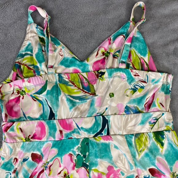 Torrid Dress 1 Midi Studio Knit Wrap Floral Faux Sleeveless Stretch Tank Boho - Picture 11 of 16